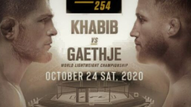 UFC 254:Khabib vs Gaethje, sabato 24 ottobre in diretta su DAZN