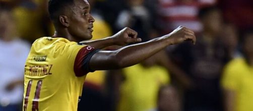 Atualmente no futebol chin&ecirc;s, o atacante equatoriano Fidel Mart&igrave;nez ainda &eacute; o artilheiro da atual edi&ccedil;&atilde;o da Libertadores. (Arquivo Blasting News)