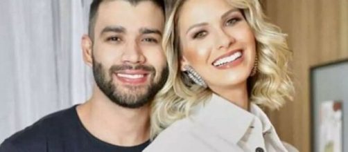 Andressa Suita posta imagem com letra de m&uacute;sica. (Arquivo Blasting News)