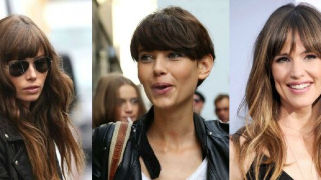 I tagli con frangia e acconciature: la frangetta spettinata e l'effetto bagnato per l'inverno 2021.