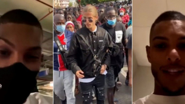 Dylan Thiry en voyage humanitaire en Afrique, il profite d'une manifestation pour faire croire &agrave; une rencontre avec ses fans s&eacute;n&eacute;galais.