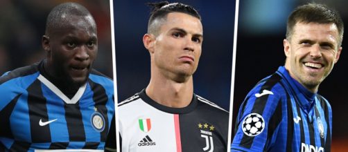 Lukaku, Cristiano Ronaldo e Pap&uacute; Gom&eacute;z s&atilde;o os artilheiros da atual edi&ccedil;&atilde;o do Calcio. (Arquivo Blasting News)