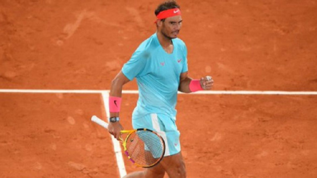Rafa Nadal in semifinale al Roland Garros 2020.