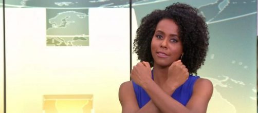 Maria Julia Coutinho fica frente a frente com seu agressor verbal. (Reprodu&ccedil;&atilde;o/TV Globo)