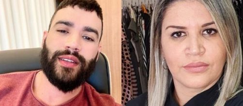 Rose Lima, irm&atilde; de Gusttavo Lima, conta os motivos de n&atilde;o receber ajuda financeira do cantor. (Fotomontagem)