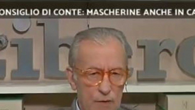 Mascherine anche in casa: Feltri si schiera con il governo Conte.