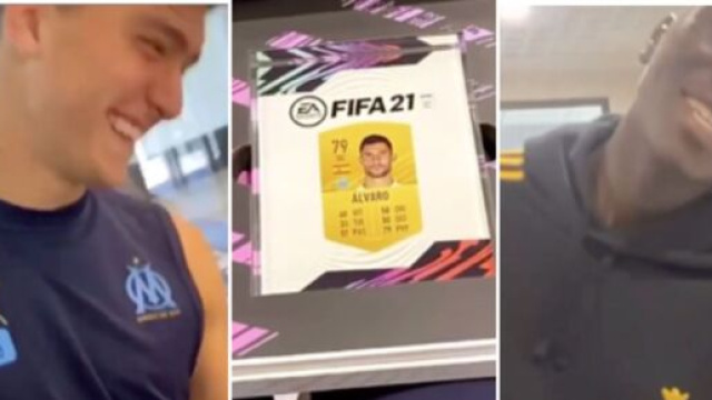 Les joueurs de l'OM d&eacute;couvrent leur note FIFA 21 - La vid&eacute;o fait le buzz - montage Photo Instagram