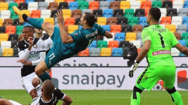 La zampata di Ibrahimovic che &egrave; valsa i 3 punti per il Milan - foto di: acmilan.com