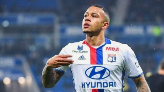 Memphis Depay, punta del Lione.