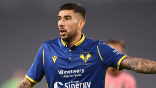 Mattia Zaccagni, centrocampista offensivo dell'Hellas Verona.