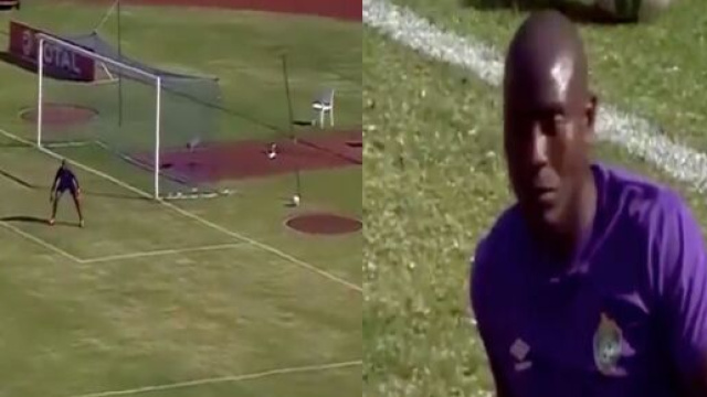 Riyad Mahrez auteur d'un but ph&eacute;nom&eacute;nal avec l'Alg&eacute;rie face au Zimbabwe. (Montage photo).