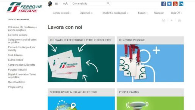 Offerte di lavoro in Ferrovie dello Stato.