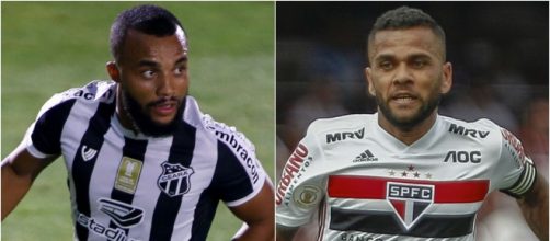 Cear&aacute; e S&atilde;o Paulo se enfrentam em jogo atrasado do Campeonato Brasileiro. (Fotomontagem)