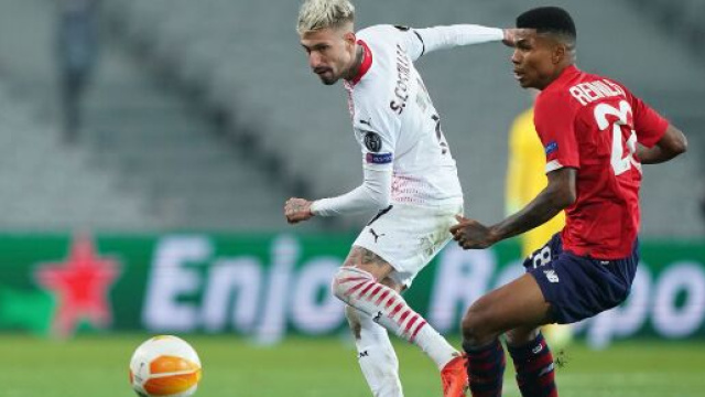 Castillejo autore del gol del vantaggio dei rossoneri. Foto di : acmilan.com