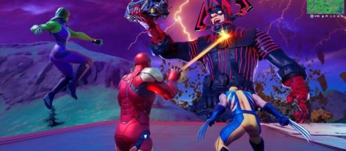 Galactus approaches the island in "Fortnite" Nexus War event. [&copy;Gattu / YouTube screenshot]