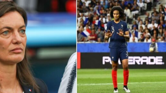 Les 3 surnoms donn&eacute;s par les joueuses de l'&eacute;quipe de France &agrave; Corinne Diacre. Photo Montage