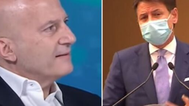 Augusto Minzolini e Giuseppe Conte.