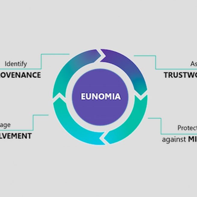 Researcher Pinelopi Troullinou talks to BlastingTalks' on how to fight misinformation using EUNOMIA. &copy;EUNOMIA