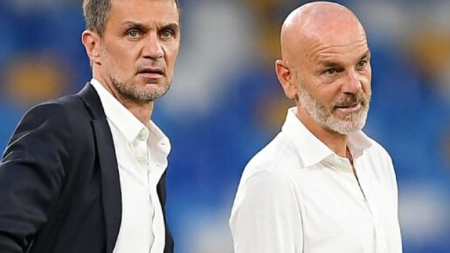 Paolo Maldini e Stefano Pioli (Milan).