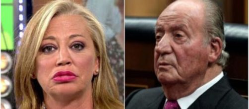 Bel&eacute;n Esteban y el rey Juan Carlos