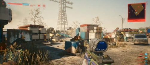 'Cyberpunk 2077' is a dystopian-themed, open-world, first-person shooter/RPG. [Image Source: KhrazeGaming - YouTube]