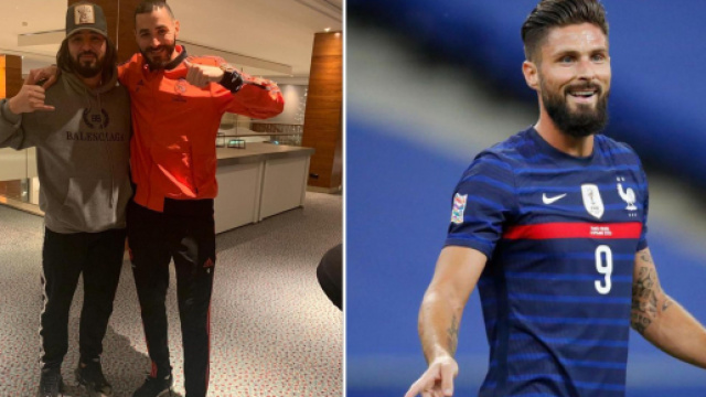 &lsquo;C&rsquo;est incroyable&rsquo; Mohamed Henni d&eacute;zingue Olivier Giroud et le compare &agrave; Benzema. &copy;Instagram giroud918/henni_mohamed_off/