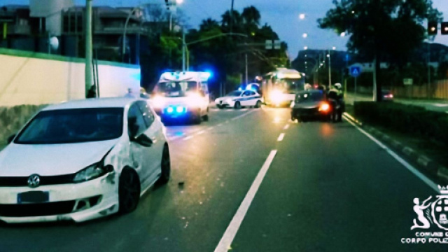 L'incidente &egrave; accaduto in viale Poetto in direzione di Cagliari.
