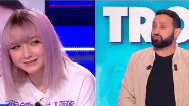 TPMP : Cyril Hanouna re&ccedil;oit Satine pour la premi&egrave;re fois apr&egrave;s son passage dans Incroyable Talent. &copy;C8 Capture