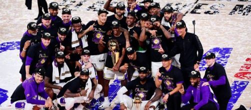 Atual campe&atilde;o da NBA, o Los Angeles Lakers vai em busca de seu segundo t&iacute;tulo consecutivo. (Arquivo Blasting News)