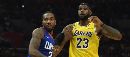 Kawhi Leonard e LeBron James s&atilde;o as principais estrelas de Los Angeles Clippers e Los Angeles Lakers. (Arquivo Blasting News)