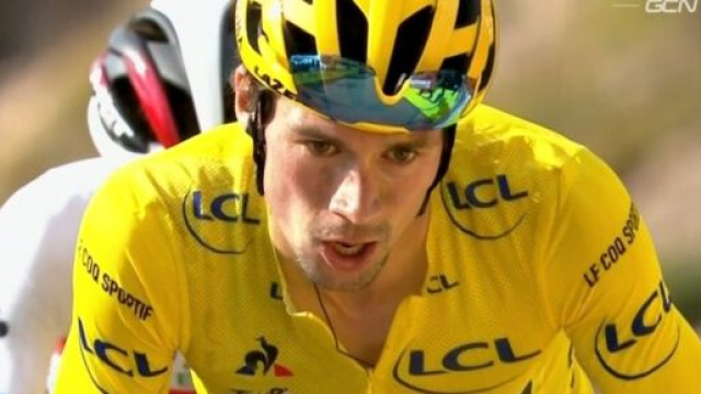 Primoz Roglic in maglia gialla al Tour de France