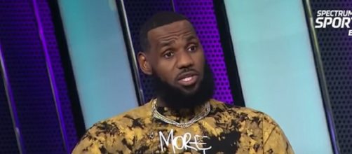 LeBron James tuned in to the Buccaneers-Lions clash. [Image Source: NBA Season/YouTube]