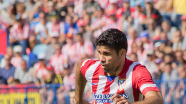 Diego Costa, ex punta dell'Atletico Madrid e del Chelsea.