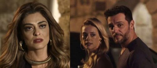 Bibi perceber&aacute; clima entre Jeiza e Caio em 'A For&ccedil;a do Querer'. (Reprodu&ccedil;&atilde;o/ TV Globo).