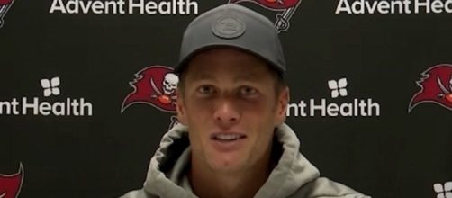 Brady smiles as he discusses the jetski incident [&copy; NESN/YouTube]