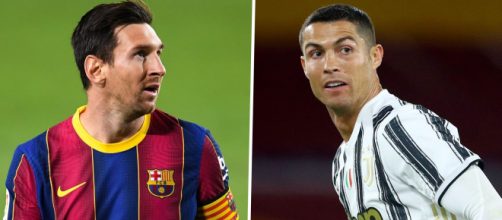 Messi e Cristiano Ronaldo voltam a se enfrentar, dessa vez pela Liga dos Campe&otilde;es. (Fotomontagem)