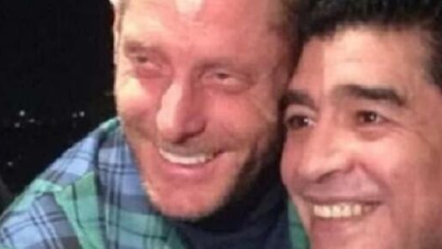 Lapo Elkann e Diego Armando Maradona.