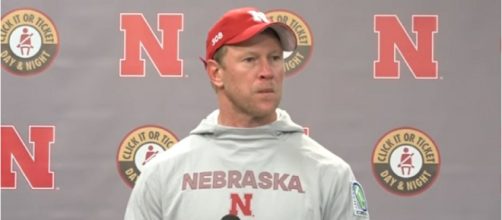 Scott Frost speaks on Adrian Martinez rebounding amid competition with Luke McCaffery. [&copy;HuskerOnline Video/ YouTube Screenshot]