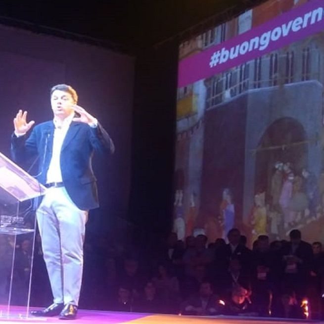 Italia Viva, Matteo Renzi parla all'Assemblea nazionale (foto esclusiva BlastingNews)