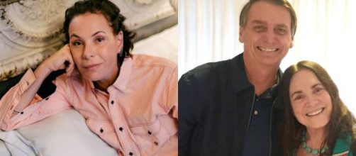 Regina Duarte posta nova foto em seu Instagram contrariando Carolina Ferraz. (Reprodu&ccedil;&atilde;o/Fotomontagem)