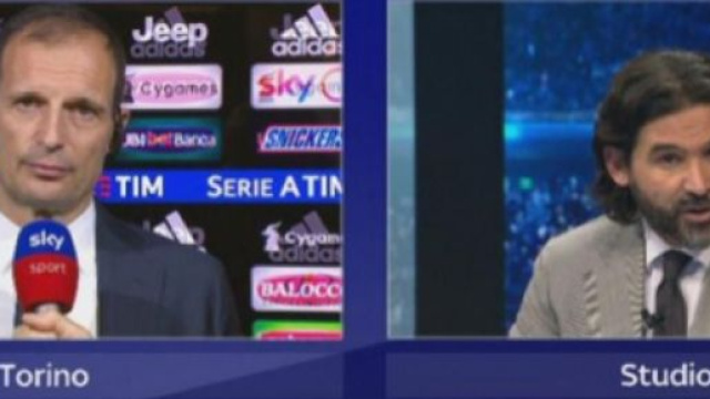 Allegri e Adani nel dissidio della scorsa stagione a Sky Sport.