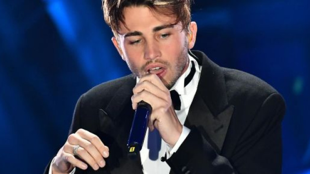 Riki durante il 70&deg; Festival di Sanremo.
