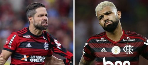 Maiores sal&aacute;rios dos jogadores do Flamengo no ano de 2019. (Fotomontagem)