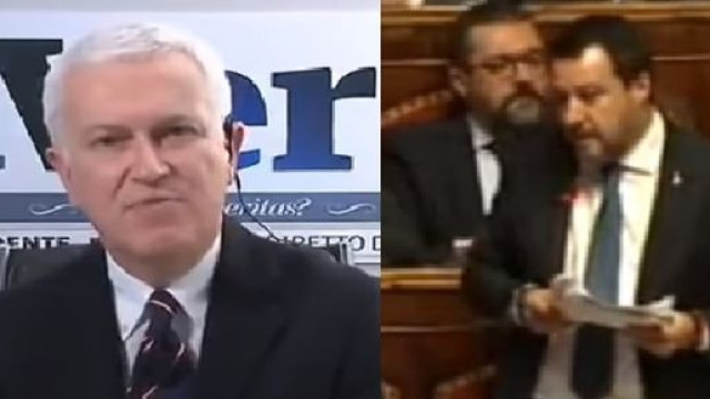 Maurizio Belpietro e Matteo Salvini.