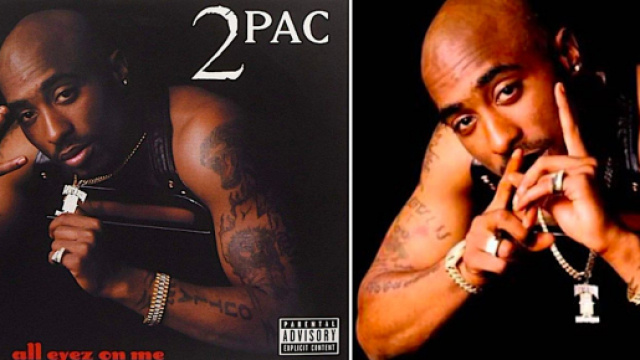 La copertina di 'All Eyez On Me' di Tupac.
