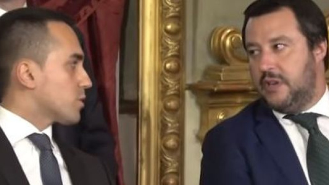 Luigi Di Maio e Matteo Salvini ai tempi del governo Lega - M5s.