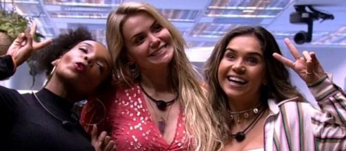 Thelma, Marcela e Gizelly: 'BBB20' virou assunto preferencial nas redes sociais e domina buscas na web. (Reprodu&ccedil;&atilde;o/TV Globo)