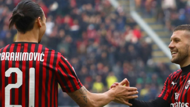 Rebic-Ibrahimovic, coppia confermata anche per Milan-Torino.