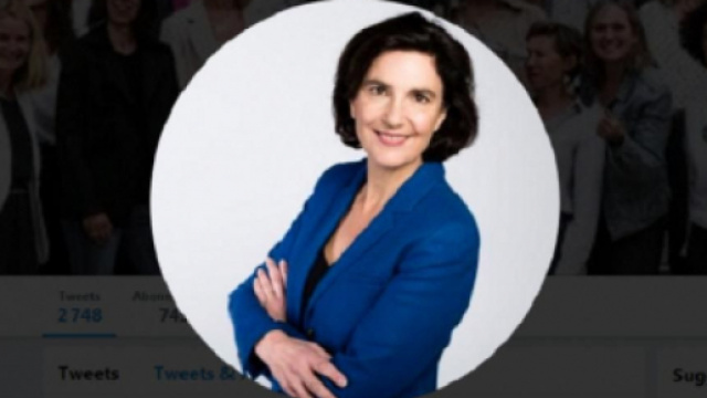 Agn&egrave;s Cerighelli est tristement connue pour ses tweets homophobes et racistes. Credit: Twitter/Capture