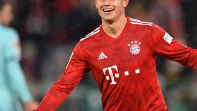James Rodriguez, nella foto con la maglia del Bayern Monaco.